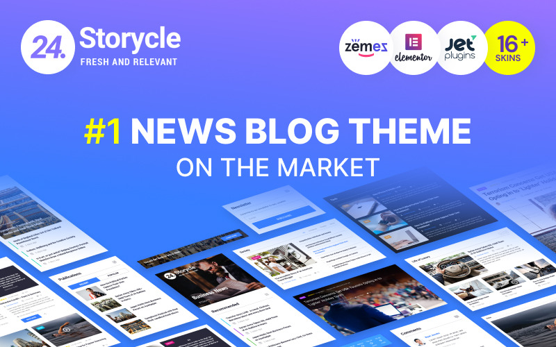 многофункциональный новостной портал wordpress elementor theme