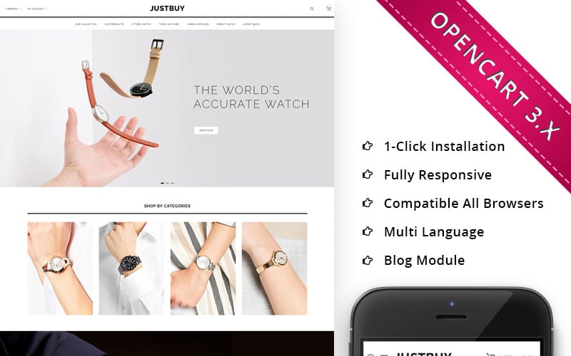 Responsive OpenCart Template
