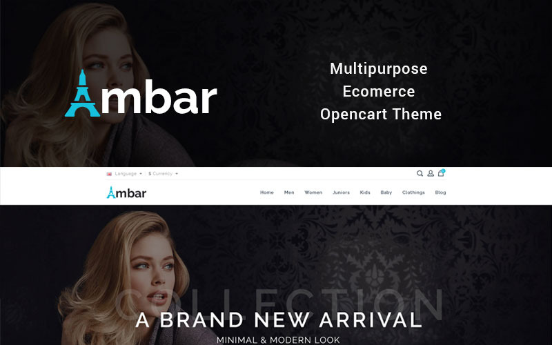 адаптивный универсальный шаблон opencart