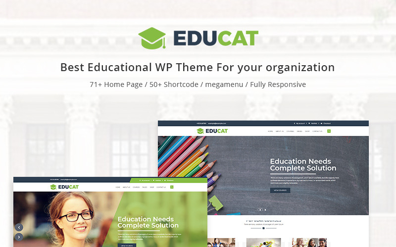 образование wordpress тема
