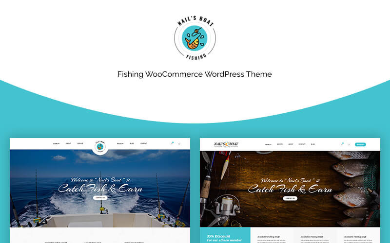 рыбалка тема woocommerce