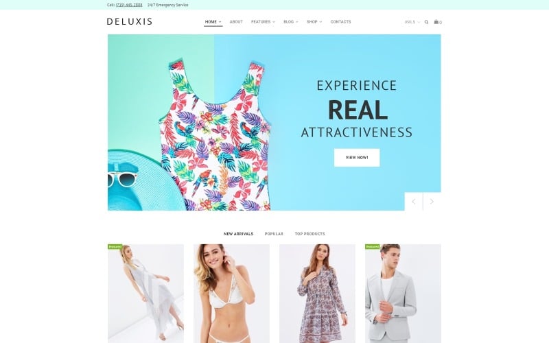 модный магазин elementor woocommerce тема