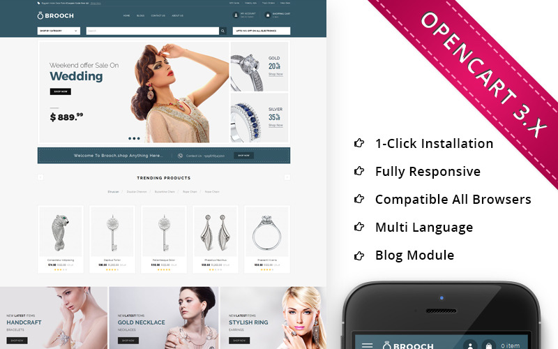 адаптивный шаблон opencart