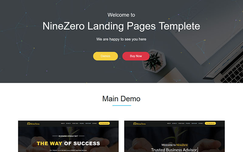 finance &amp; business html5 template landing page template