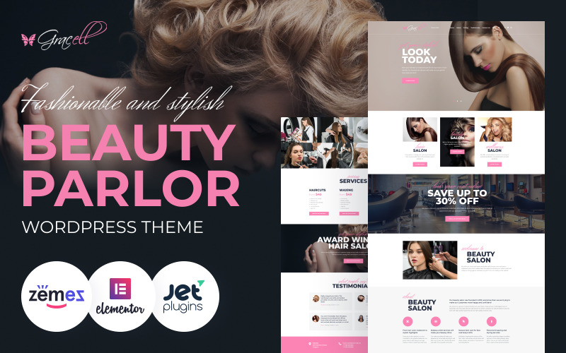 салон красоты wordpress elementor theme