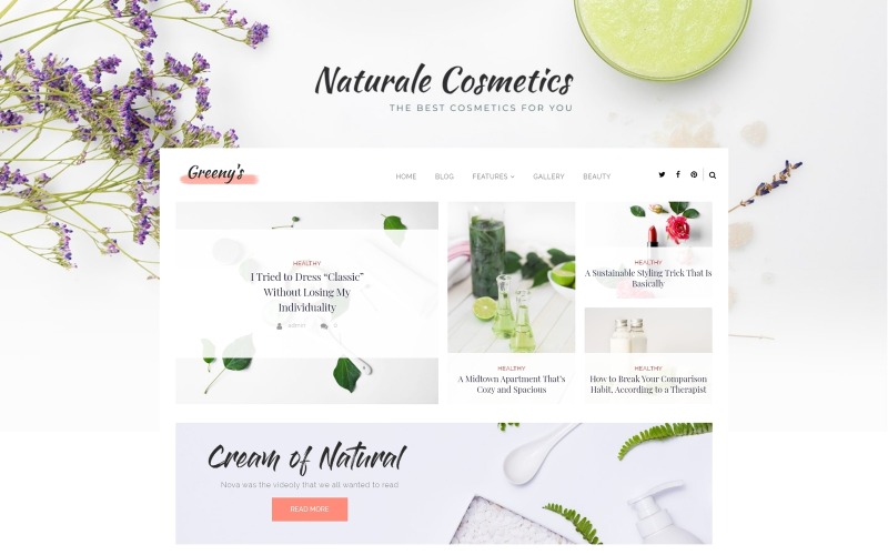здоровая мода wordpress elementor theme