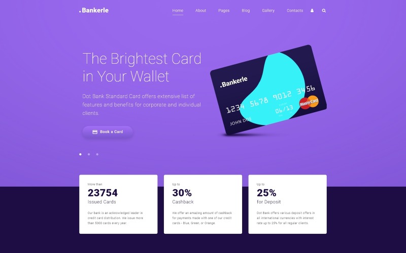 банковский шаблон joomla