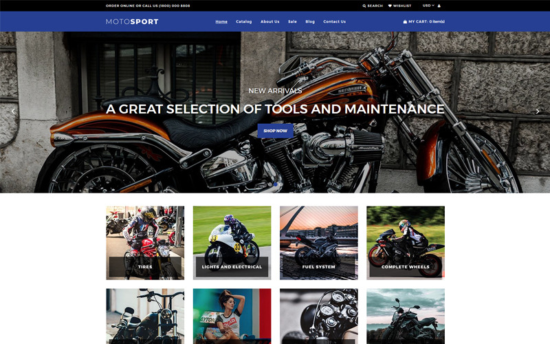 motosport отзывчивая тема shopify