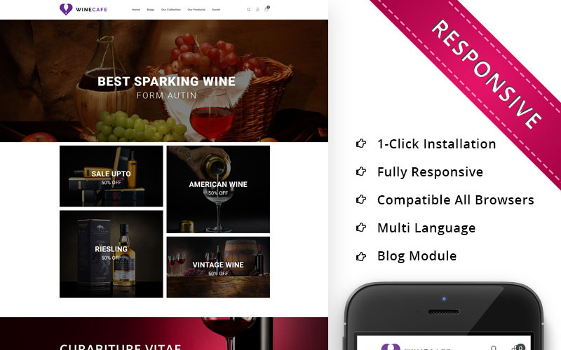 шаблон bar opencart