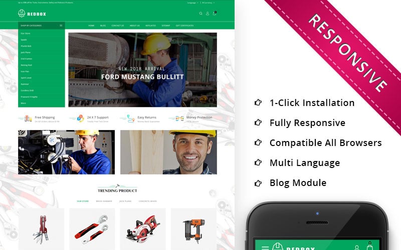Automobile Shop Premium OpenCart Template