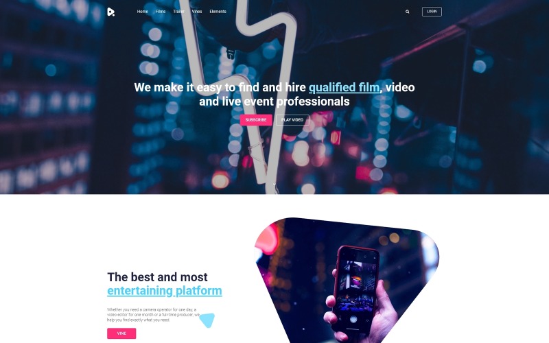 видеосъемка wordpress elementor theme