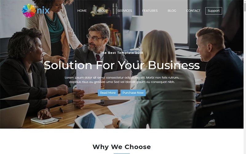 шаблон целевой страницы one page parallax bootstrap
