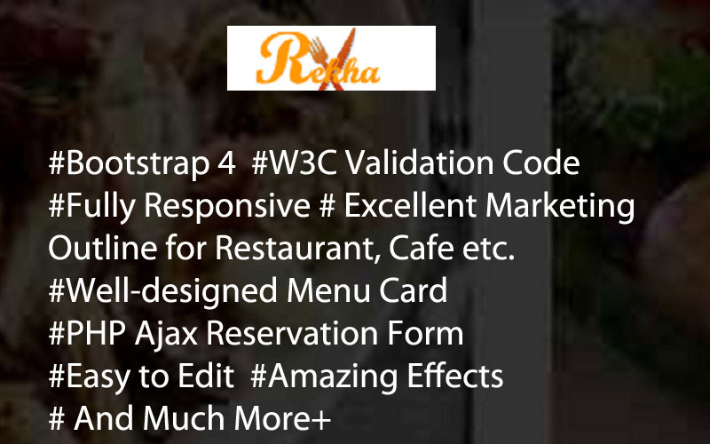 Restaurant Landing Page Template