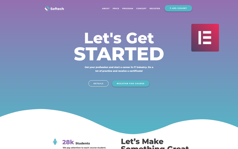 it образование многоцелевой творческий wordpress элементор тема