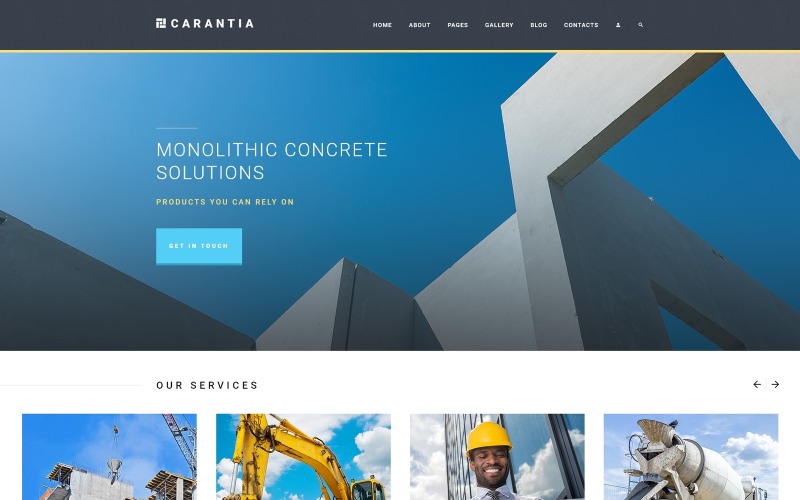 строительная компания joomla шаблон