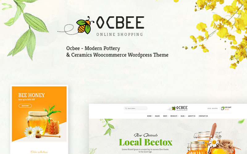 производство медоносных пчел тема woocommerce