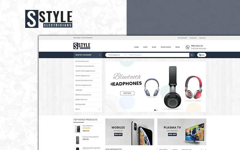 тема магазина электроники woocommerce
