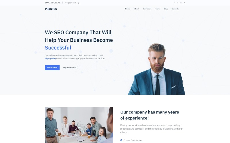 seo консалтинг многоцелевая современная тема wordpress elementor