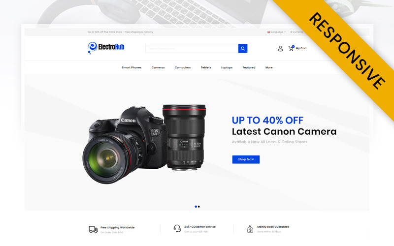шаблон opencart для цифрового магазина