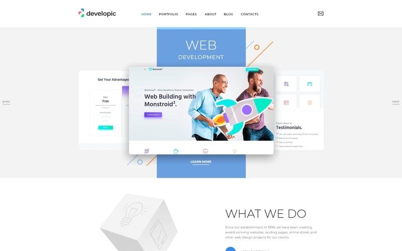 студия веб-разработки clean joomla template