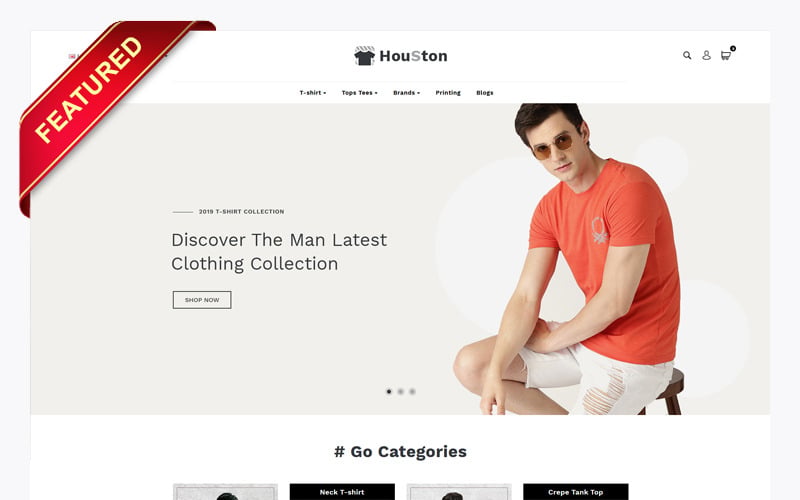 Shirt Shop OpenCart Template