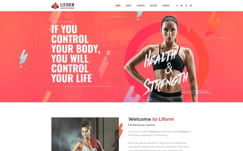 crossfit sport wordpress elementor theme