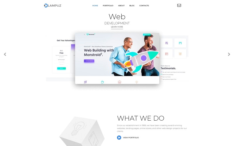 веб-разработка многофункциональная анимированная тема wordpress elementor