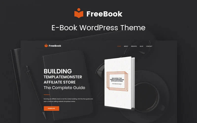 электронные книги многофункциональная современная тема wordpress elementor