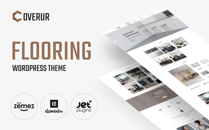 flooring company multipurpose minimal wordpress elementor theme