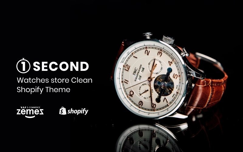 магазин часов электронная коммерция чистая тема shopify
