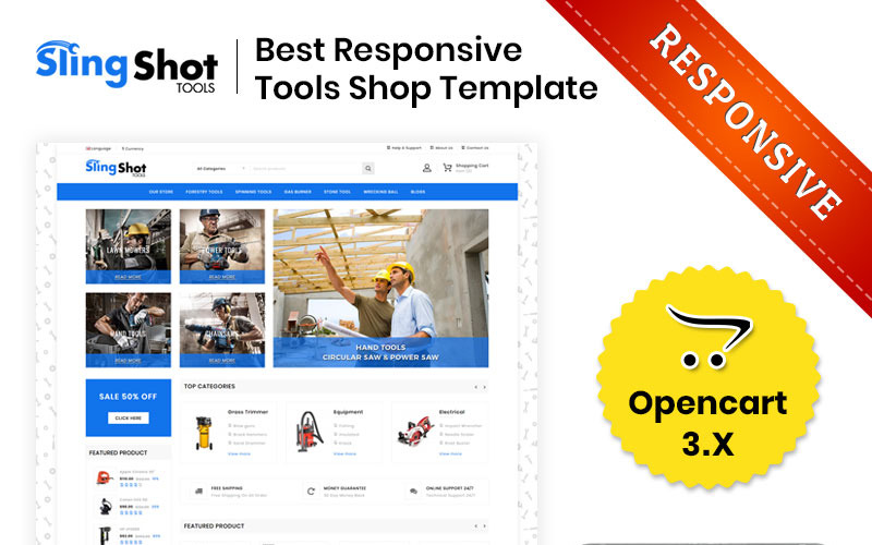 The Tools Store OpenCart Template