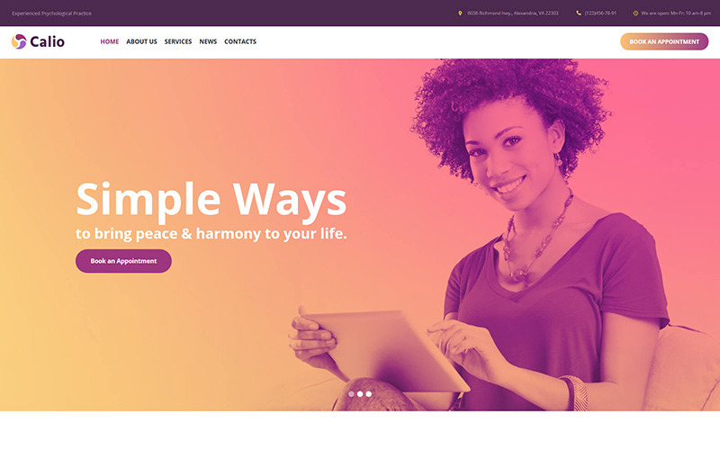 psychology moto cms html шаблон