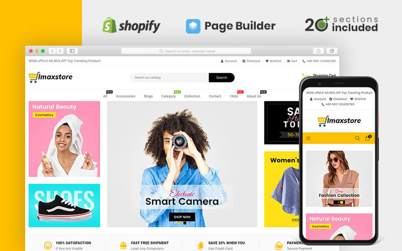 imax универсальный магазин shopify тема
