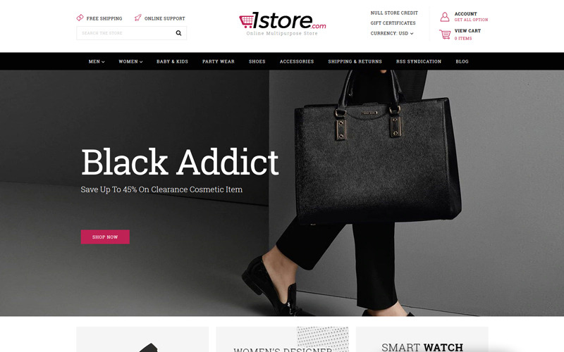 Multipurpose BigCommerce Theme powered by Stencil