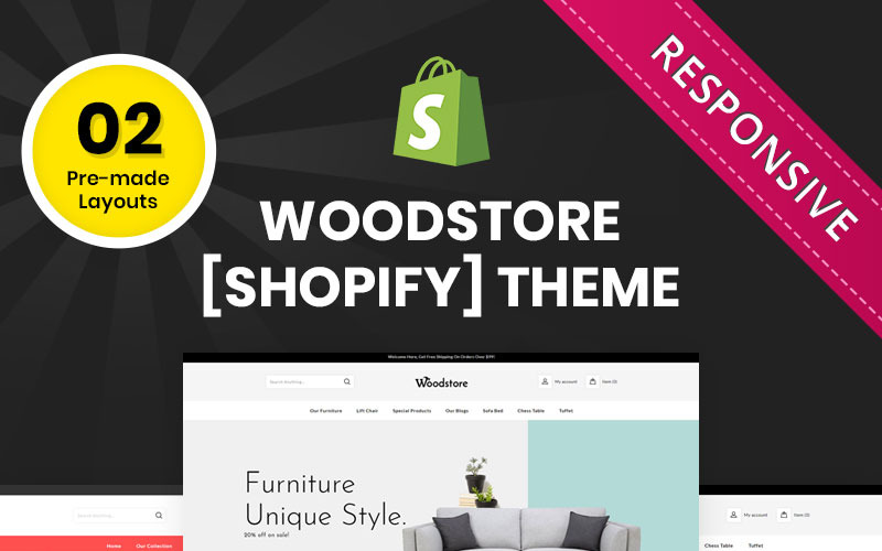 универсальная адаптивная тема shopify