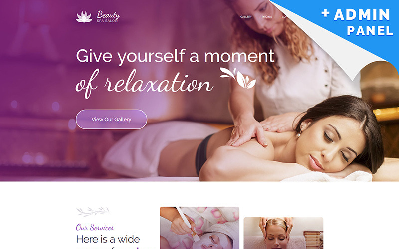 шаблон целевой страницы спа-центра