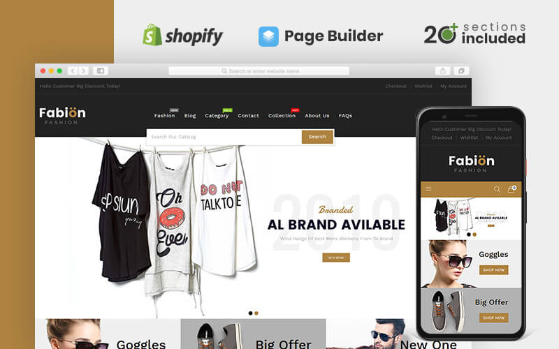 fabion fashion store shopify тема