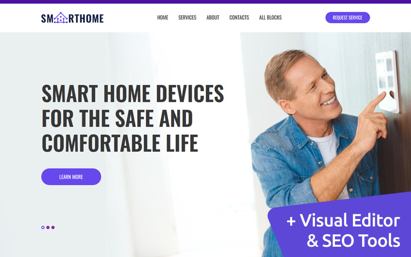 шаблон целевой страницы smart home
