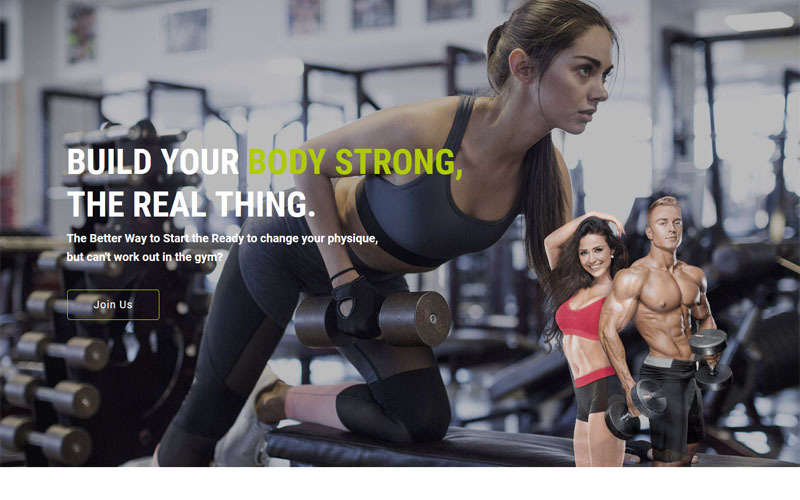 шаблон gym and fitness muse