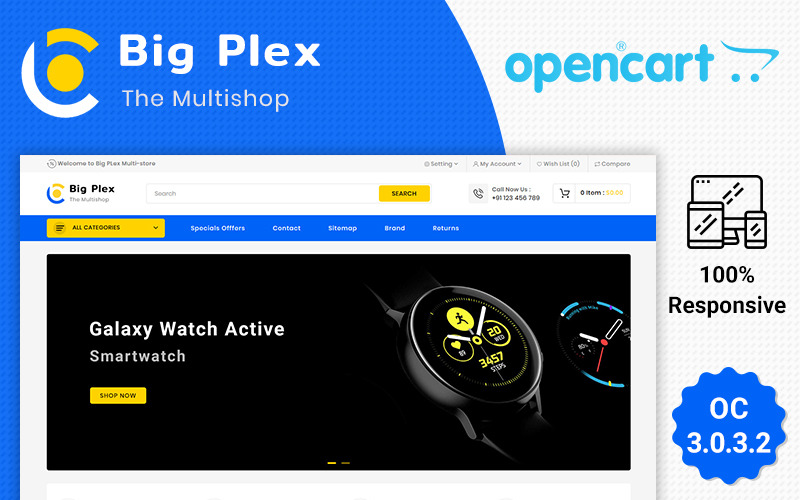 Big Plex Multipurpose Responsive OpenCart Template