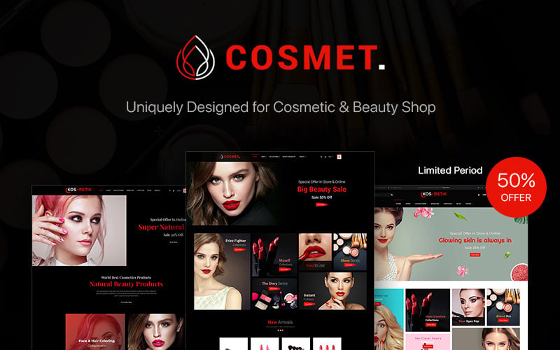 тема cosmetic &amp; beauty shopify