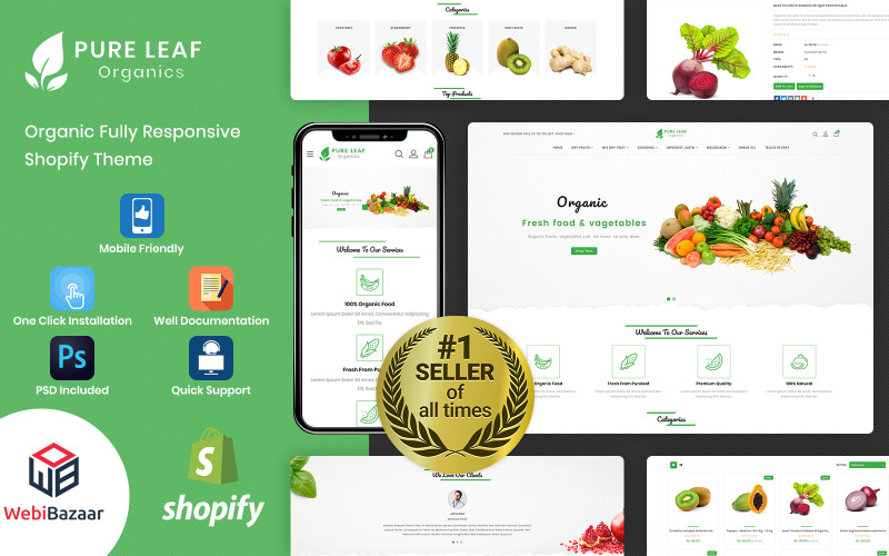 органическая тема shopify