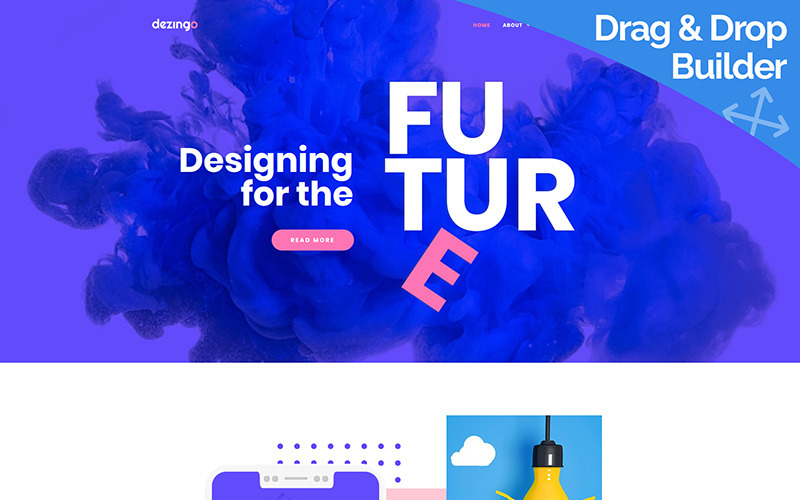 шаблон creative startup moto cms 3