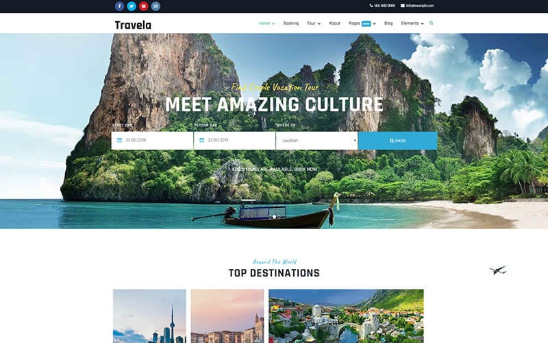 шаблон joomla для путешествий и туризма