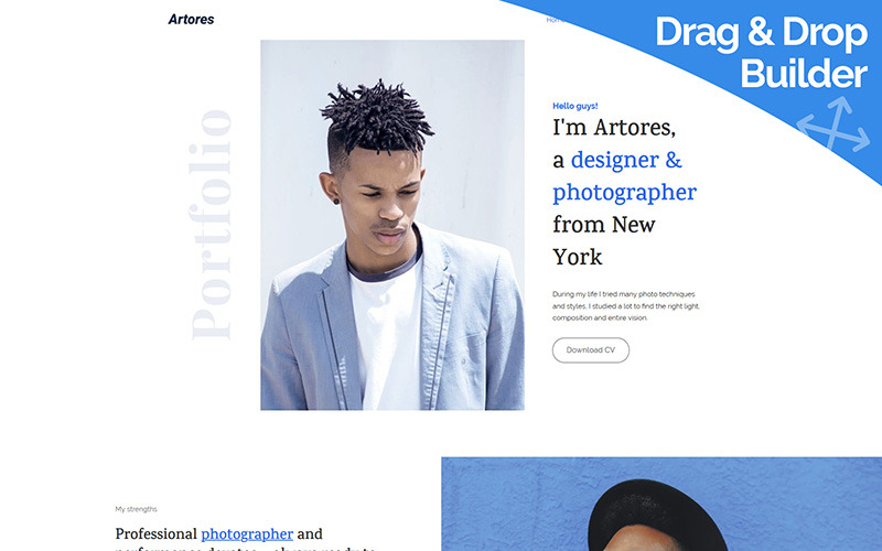 Personal Moto CMS 3 Template
