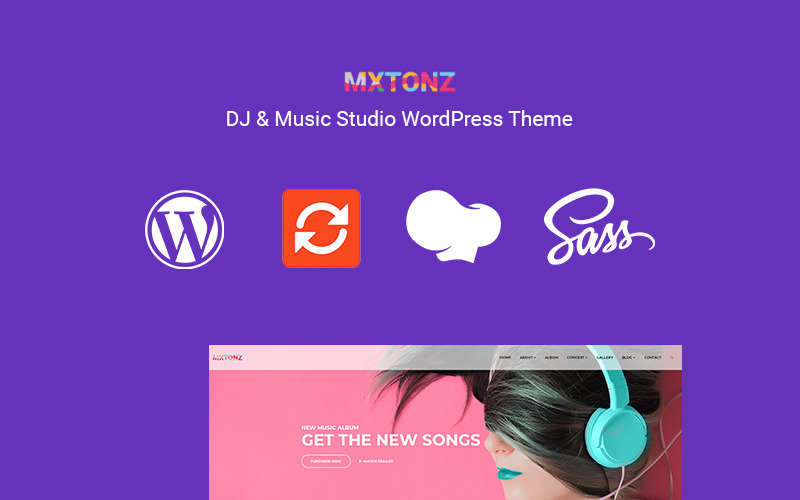 тема wordpress для dj &amp; music studio