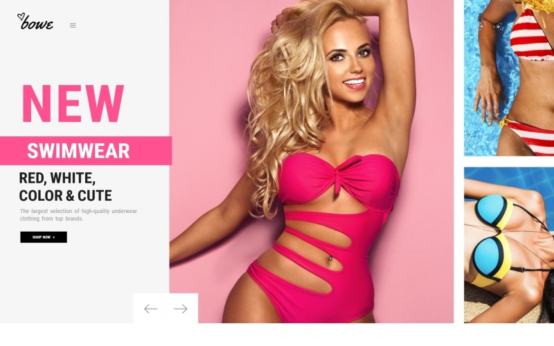 сайт магазина нижнего белья magento theme