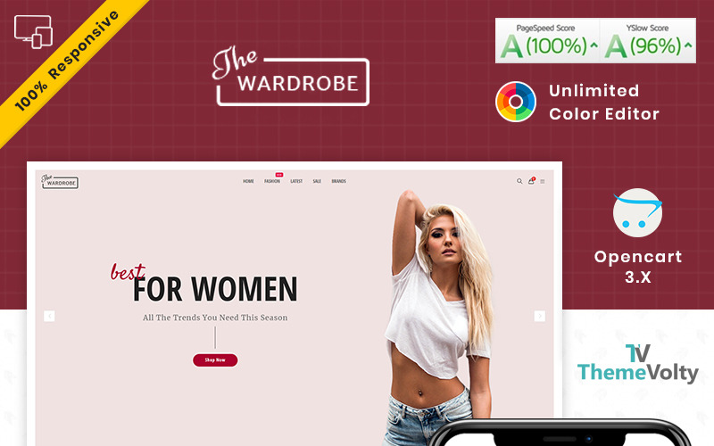 шаблон opencart fashion and kids shop