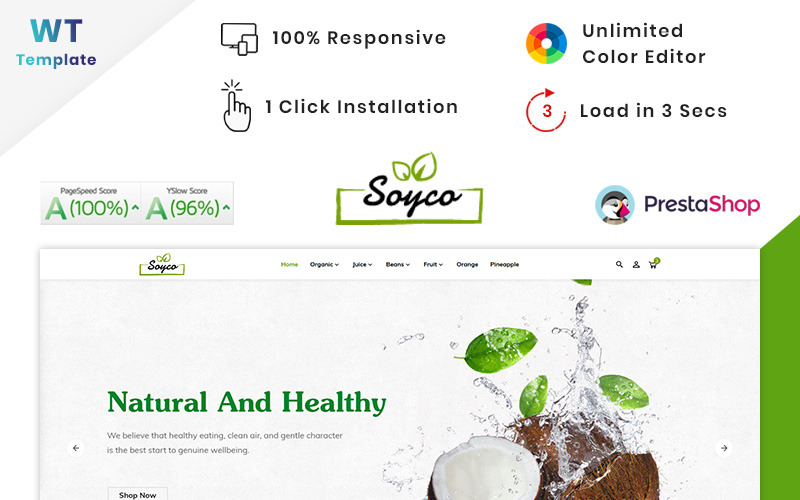 soyco organic super mall prestashop theme