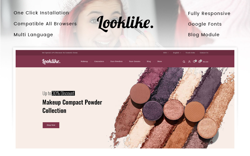 косметический магазин prestashop тема